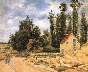 Camille Pissarro Pang Schwarz road map painting